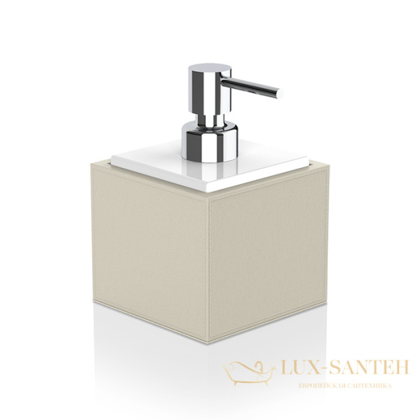 дозатор для жидкого мыла 400 мл, настольный, decor walther brownie ssp, 0937147, бежевый/хром