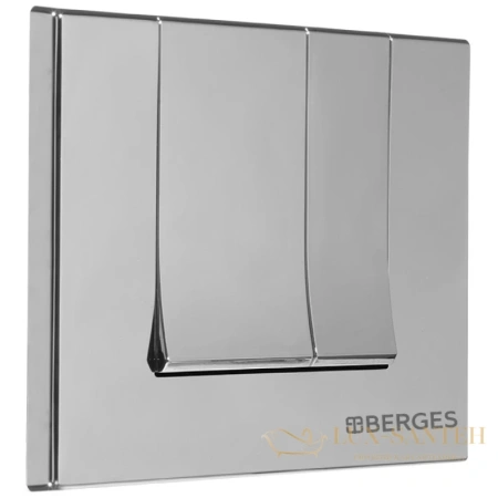 кнопка berges square 040043 для инсталляции novum s3, глянцевый хром