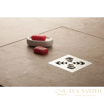 душевой трап bettoserb confluo standard square mask 4 13000084 144x144/50 мм, хром