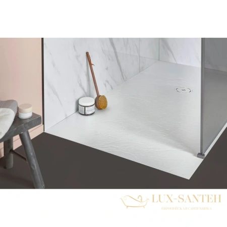 душевой поддон jacob delafon singulier e67030-shm из литого мрамора 190х90 см, белый