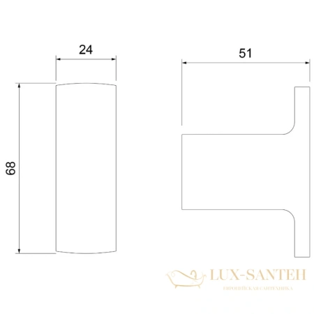 крючок timo torne 43011/17, золотой матовый