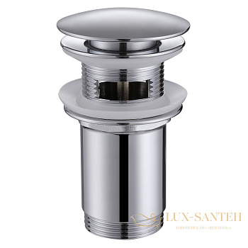 донный клапан abber af0010 с переливом, хром