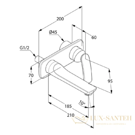 смеситель для раковины kludi balance white 522469175 без донного клапана, хром/белый