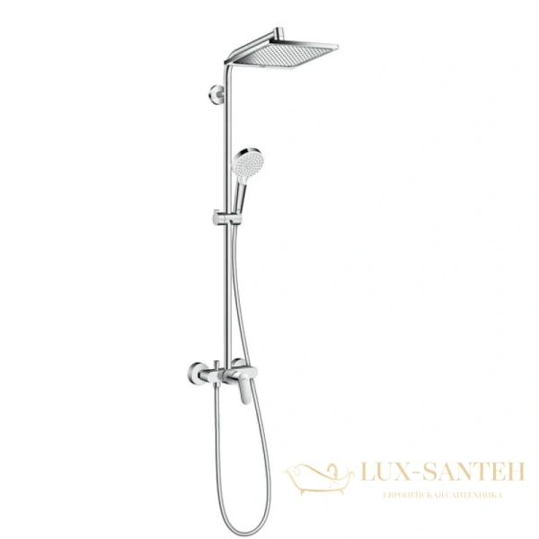 душевая стойка hansgrohe crometta e 240 1jet showerpipe 27284000 хром