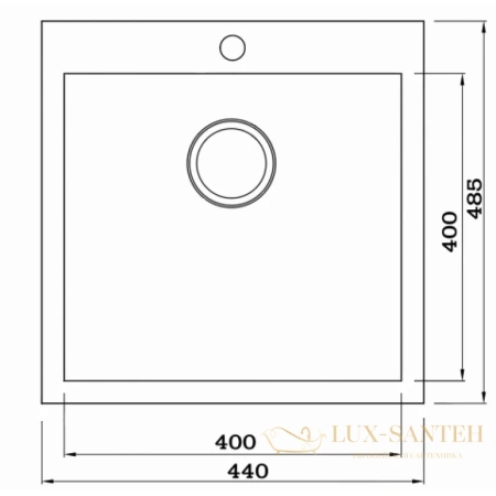 кухонная мойка seaman eco marino smv-z-440.a, нержавеющая сталь