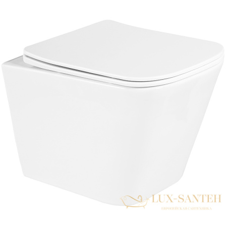 комплект унитаза с инсталляцией belbagno due bb3103chr/sc/bb002-80/bb014-sr-bianco с сиденьем микролифт и клавишей смыва, белый