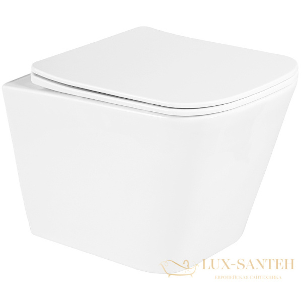 комплект унитаза с инсталляцией belbagno due bb3103chr/sc/bb002-80/bb018-gv-bianco с сиденьем микролифт и клавишей смыва, белый