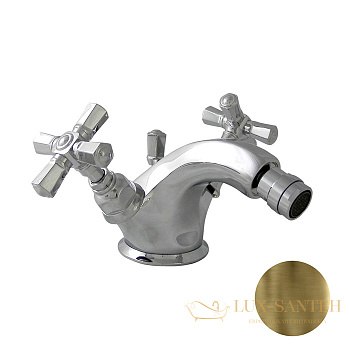 смеситель для биде nicolazzi teide four, 1934bz45, на 1 отверстие, с донным клапаном, бронза