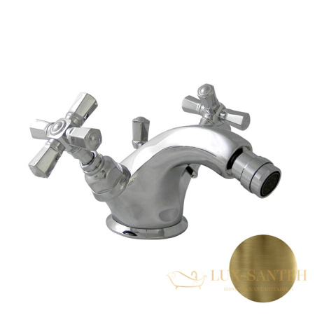 смеситель для биде nicolazzi teide four, 1934bz45, на 1 отверстие, с донным клапаном, бронза