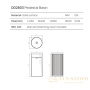 раковина напольная dea design pedestal basin, dd2803 450 1, искусственный камень, d450хh900 мм, dark camel