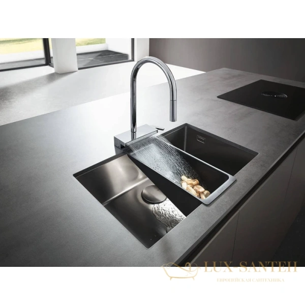 смеситель для кухни hansgrohe aquno select m81 73831800 сталь