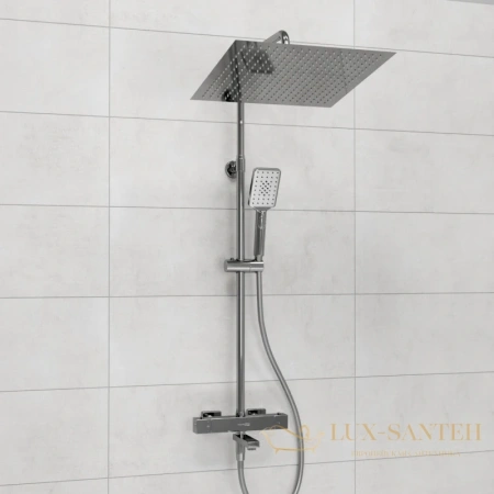 душевая система wasserkraft a199.119.126.087.ch thermo 400 мм, хром