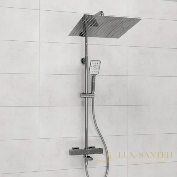душевая система wasserkraft a199.119.126.087.ch thermo 400 мм, хром