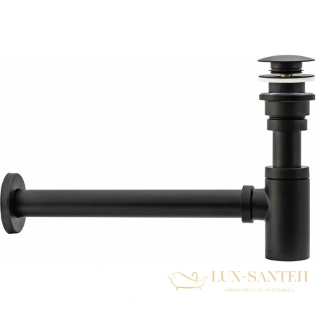 сифон rea rea-a5215 для раковины, черный матовый