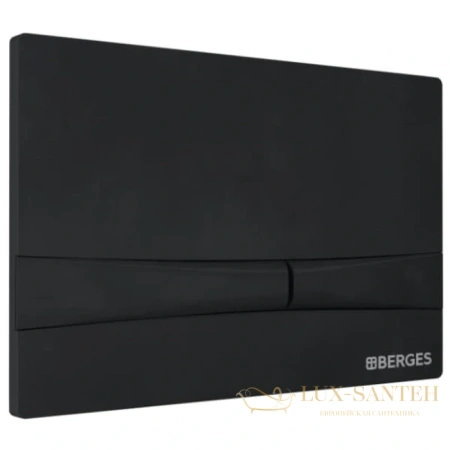 кнопка berges frame 040055 для инсталляции novum f5, черный soft touch
