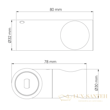 держатель ручного душа wasserkraft a324, золотой матовый