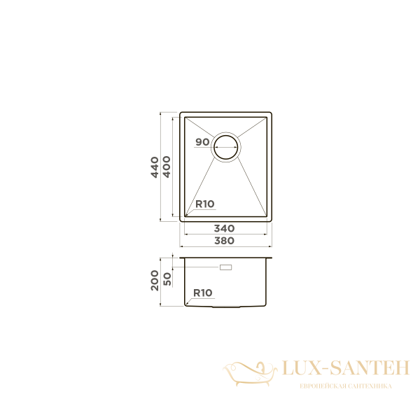 кухонная мойка omoikiri taki 38-u/if-gb 4997016, графит