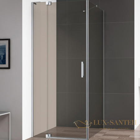душевой уголок cezares slider slider-ah-1-80-70/80-br-cr 80x80 профиль хром, стекло бронзовое