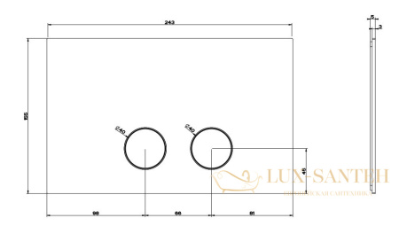 накладная панель gessi 54611.031 для инсталляций geberit sigma8 и sigma12, хром