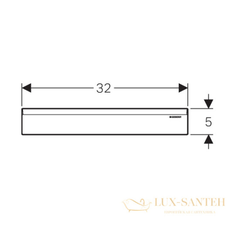 декоративный элемент для внутристенного трапа geberit 154.335.21.1, хром глянцевый