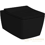 Подвесной безободковый унитаз VitrA Metropole 7672B083-0101, черный матовый