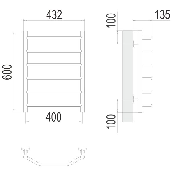 полотенцесушитель водяной terminus виктория 4670078530066 п6 400х600