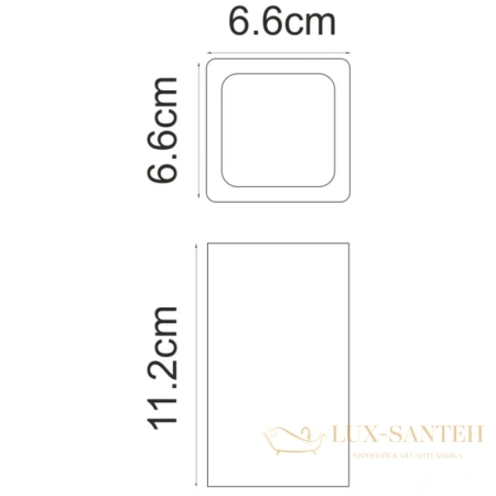 стакан wasserkraft mosel k-4528, черный