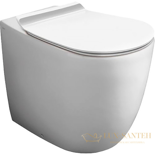 унитаз приставной безободковый rimless simas vignoni, vi21bi, высокий h=50см, 56*36,5см, слив универсальный, цвет белый