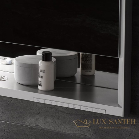 зеркальный шкаф keuco royal lumos, 14324171304, 1000х735х130 мм, к.: анодированный серебристый алюминий/зеркало