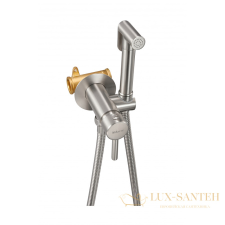 гигиенический душ со встроенным смесителем milacio ultra mcu.850.ss, нержавеющая сталь