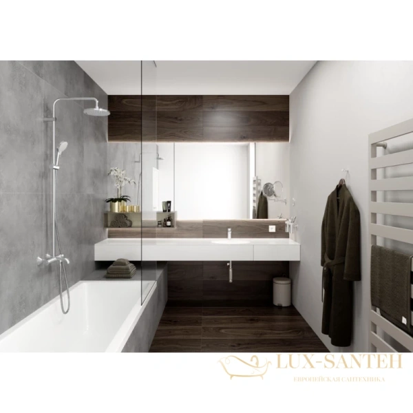 смеситель для раковины со сливным гарнитуром hansgrohe vernis blend 100 71551000 хром