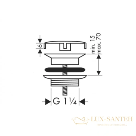 сливной вентиль hansgrohe 50001000