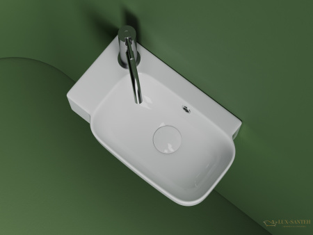 раковина ceramica nova element cn6074r 40,3x24,9 см, правосторонняя, белый