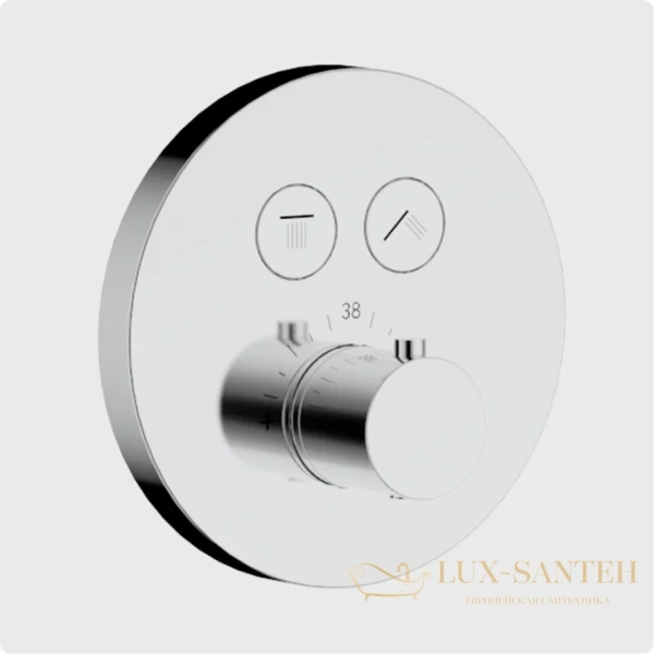 душевая система для душа встраиваемая aquame, aqm8403cr, с термостатом, хром