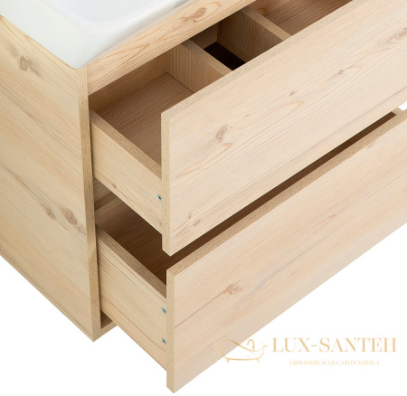 тумба под раковину belbagno neon neon-500-2c-so-pb 50 см подвесная, pino bianco