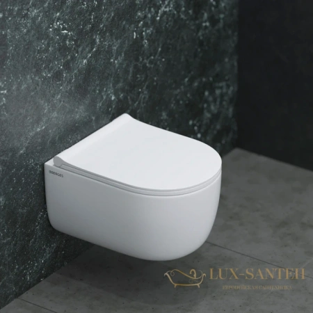 комплект: подвесной унитаз berges ego 047215 + система инсталляции berges novum l5, белый, клавиша soft touch черная