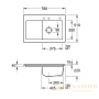 кухонная мойка villeroy & boch subway 45 671401r1 ceramicplus 780×510 мм, белый