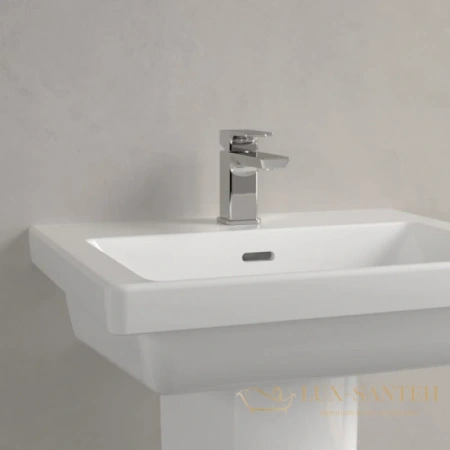 раковина villeroy & boch subway 3.0 4a705501 55х44 см, альпийский белый
