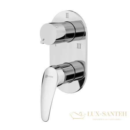 смеситель для душа встраиваемый lemark linara lm0423c, 3 потребителя, хром
