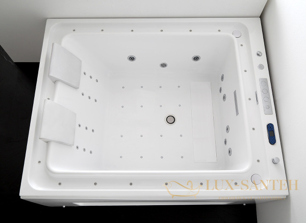 ванна акриловая гидромассажная gemy g9268 k, белый