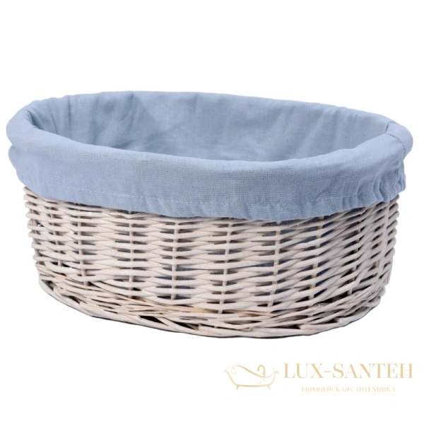 плетеная корзина wasserkraft rossel wb-280-m для белья, белый