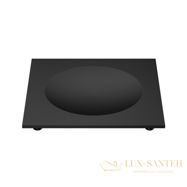 мыльница decor walther cube dw351 0837260 настольная, черный матовый