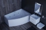 акриловая ванна aquatek оракул 180x125 rk180-0000006 левая, с фронтальным и боковым экраном