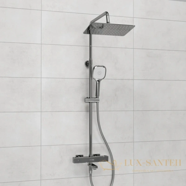 душевая система wasserkraft a199.069.065.087.ch thermo 300х200 мм, хром