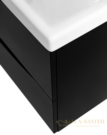 тумба под раковину belbagno marino-cer marino-cer-700-2c-so-nl-p 70 см подвесная, nero lucido