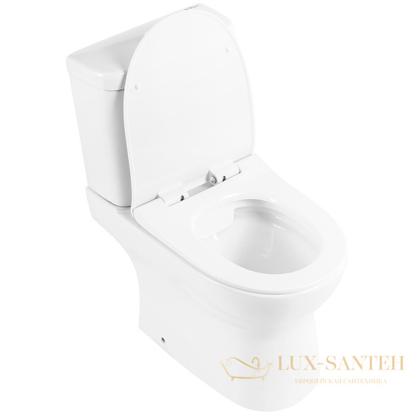 унитаз компакт belbagno steam bb130cpr/bb130sc без бачка с сиденьем микролифт, белый