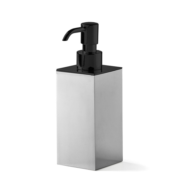 дозатор для жидкого мыла 3sc metal, me01dano, quadra настольный, черный матовый