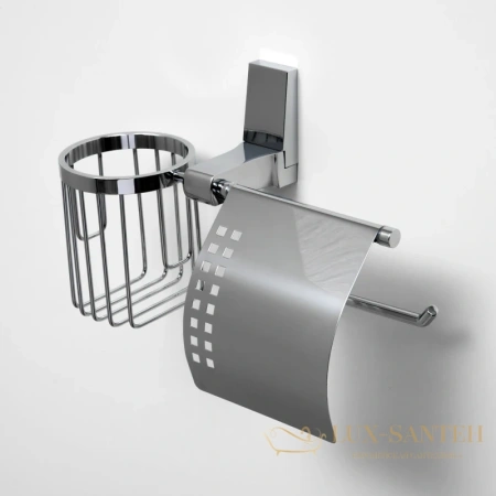 бумагодержатель wasserkraft lopau k-6059 с держателем освежителя воздуха, хром