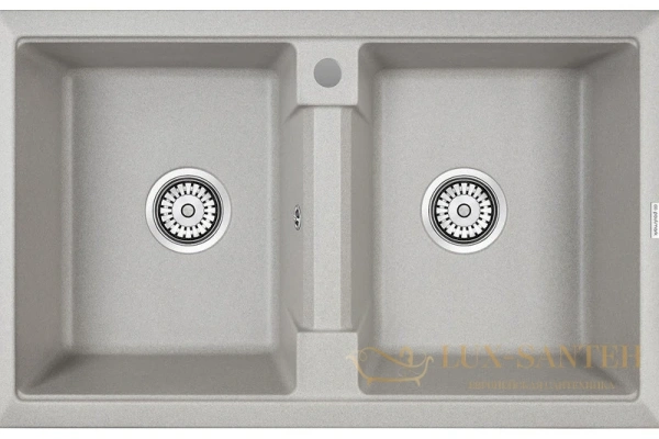 кухонная мойка paulmark zwilling pm238150-gr, серый