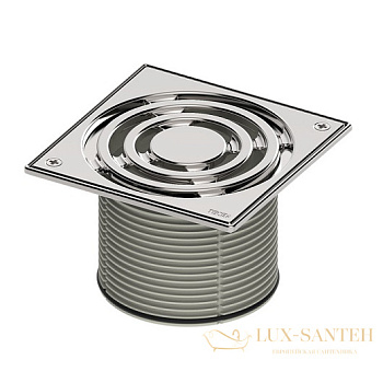 декоративная решетка с монтажным элементом tece tecedrainpoint s 150 3660010 в стальной рамке, с фиксаторами, нерж. сталь глянцевая